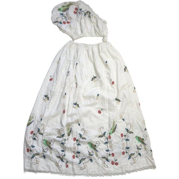 NWT FARM Rio Pitanga Maxi in Off-white Embroidered One Shoulder Cut-out Dress M - Picture 4 of 7